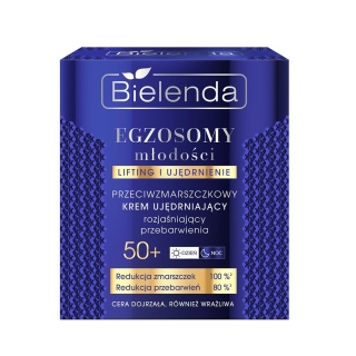 Bielenda Egzosomy Młodości Krem Przeciwzmarszczkowy Ujędrniający Rozjaśniający 50+ Dzień/Noc 50 ml
