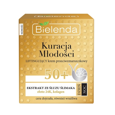 Bielenda Kuracja Młodości Krem Przeciwzmarszczkowy Liftingujący 50+ Dzień/Noc 50 ml
