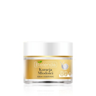 Bielenda Kuracja Młodości Krem Przeciwzmarszczkowy Naprawczy Odbudowujący 80+ Dzień/Noc 50 ml