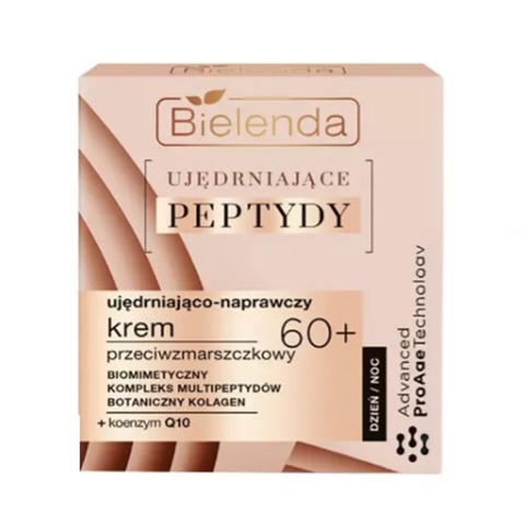 Bielenda Multi Peptydy Krem Przeciwzmarszczkowy Ujędrniająco-Naprawczy 60+ Dzień/Noc 50 ml