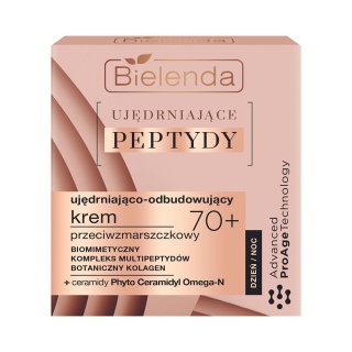 Bielenda Multi Peptydy Krem Przeciwzmarszczkowy Ujędrniająco-Odbudowujący 70+ Dzień/Noc 50 ml