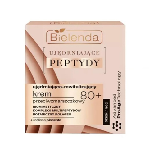 Bielenda Multi Peptydy Krem Przeciwzmarszczkowy Ujędrniająco-Rewitalizujący 80+ Dzień/Noc 50 ml