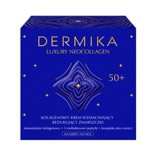Dermika Luxury Neocollagen Krem Odżywczy Przeciwzmarszczkowy 50+ Dzień/Noc 50 ml