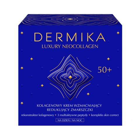 Dermika Luxury Neocollagen Krem Odżywczy Przeciwzmarszczkowy 50+ Dzień/Noc 50 ml