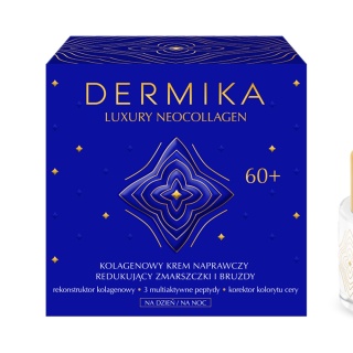 Dermika Luxury Neocollagen Krem Redukujący Zmarszczki 60+ na dzień i na noc 50ml