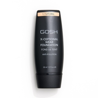 Gosh X-Ceptional Wear Foundation – Długotrwały podkład wygładzający 12 Natural 35ml