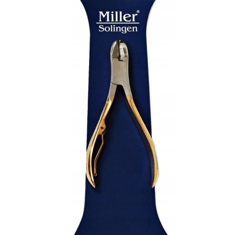 Profesjonalne Cążki do Paznokci Miller Solingen – Stal Nierdzewna, Półzłote