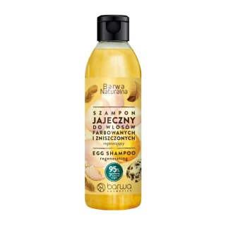 Barwa Naturalna szampon do włosów Jajeczny regenerujący - włosy farbowane i zniszczone 300 ml