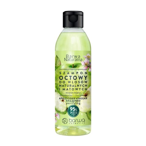 Barwa Naturalna szampon do włosów Octowy oczyszczający- włosy naturalne i matowe 300 ml