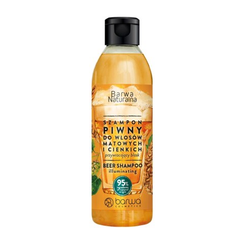 Barwa Naturalna szampon do włosów Piwny przywracający blask - włosy cienkie i matowe 300 ml