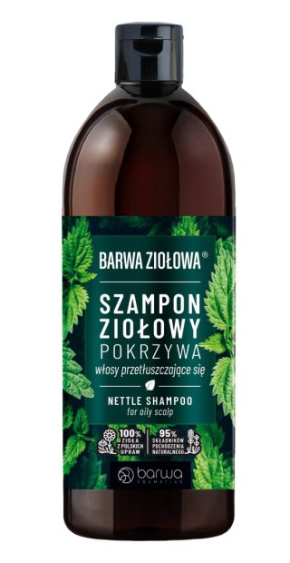 Barwa Ziołowa szampon do włosów Pokrzywowy - włosy przetłuszczające się 480 ml