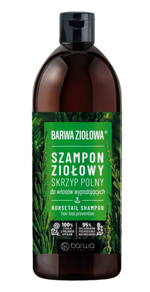 Barwa Ziołowa szampon do włosów Skrzyp Polny - włosy wypadające 480 ml