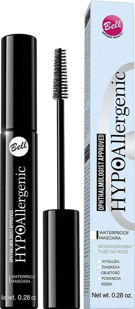 Bell Hypoallergenic Tusz do Rzęs Wodoodporny Czarny 9 g