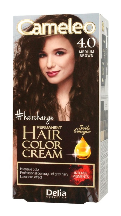 Delia Cosmetics CAMELEO OMEGA farba permanentna 4.0 Medium Brown