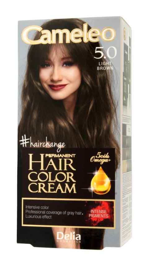 Delia Cosmetics CAMELEO OMEGA farba permanentna 5.0 Light Brown