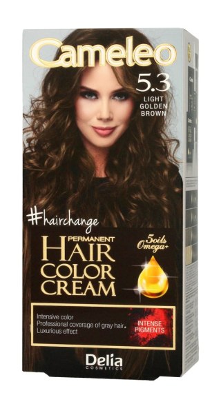 Delia Cosmetics CAMELEO OMEGA farba permanentna 5.3 Light Golden Brown
