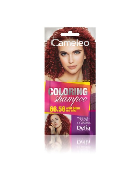 Delia COSMETICS CAMELEO szampon koloryzujący nr 66.56 Dzika Śliwka 40 ml