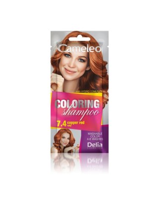 Delia COSMETICS CAMELEO szampon koloryzujący nr 7.4 Rudy 40 ml