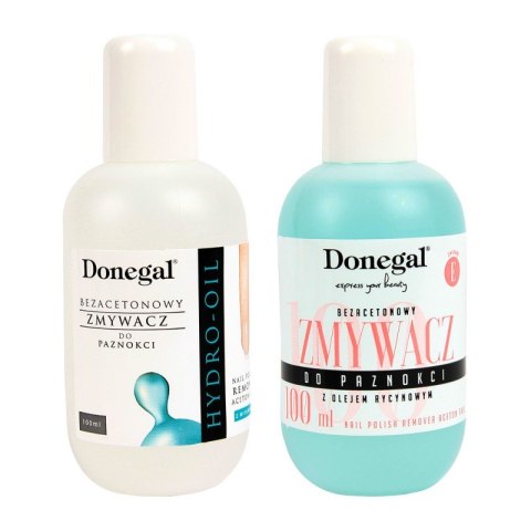 Donegal zmywacz do paznokci bezacetonowy z witaminą E 100 ml (9148) 1 szt. - mix zapachów
