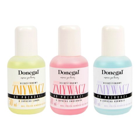 Donegal zmywacz do paznokci bezacetonowy z witaminą E 50 ml (9149) 1 szt. - mix zapachów