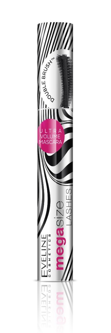 Eveline Tusz do Rzęs Mega Size Pogrubiająco-Wydłużający 10 ml
