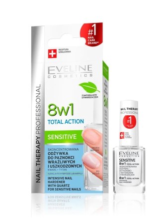 Eveline Nail Therapy Professional odżywka Total Action Sensitive 12 ml