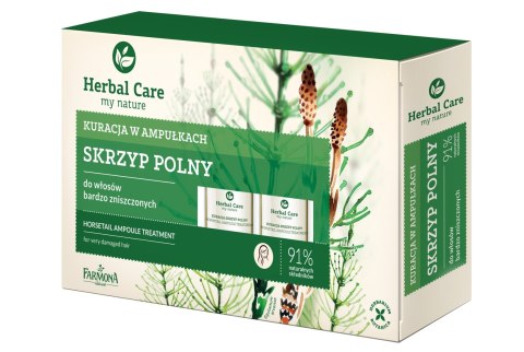 Farmona HERBAL CARE kuracja w ampułkach do włosów bardzo zniszczonych Skrzyp Polny 5 x 5 ml