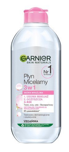 Garnier Skin Naturals płyn micelarny do cery wrażliwej 3w1 400 ml