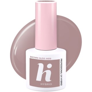Hi Hybrid lakier hybrydowy Travel #409 Brown Nude 5 ml