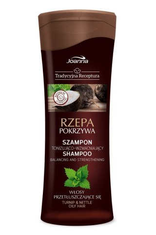 Joanna Tradycyjna Receptura szampon tonizująco-wzmacniający - Rzepa i pokrzywa 300 ml