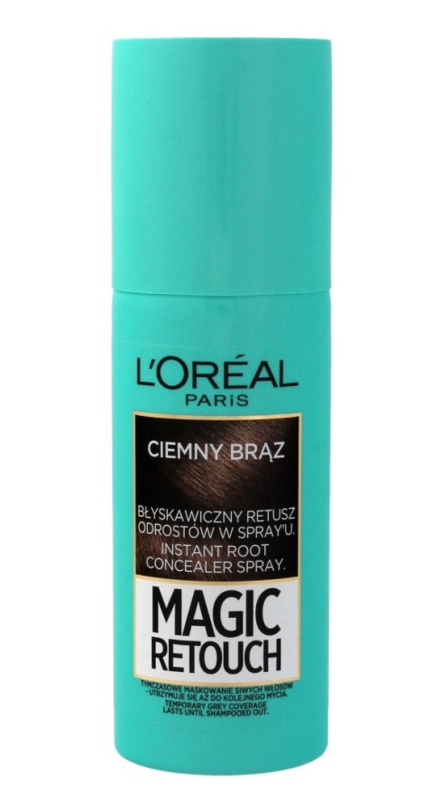 L'Oréal Paris Magic Retouch spray do retuszu odrostów nr 2 ciemny brąz 75 ml