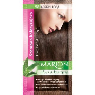 MARION szampon koloryzujący nr 58 Średni brąz 40 ml