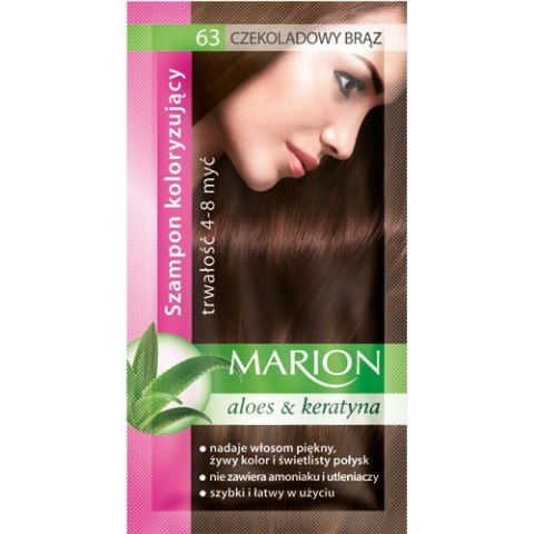 MARION szampon koloryzujący nr 63 Czekoladowy brąz 40 ml