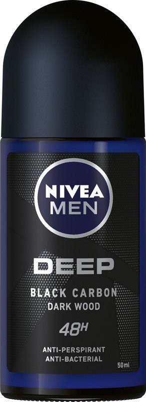 Nivea Antyperspirant w Kulce Deep Dark Wood Roll-on Kulka dla Mężczyzn 50 ml
