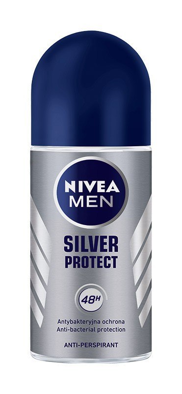 Nivea Antyperspirant w Kulce Silver Protect Roll-on Kulka dla Mężczyzn 50 ml