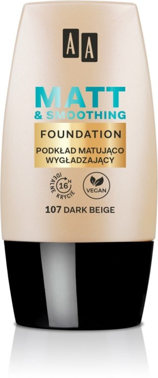 Oceanic AA Make Up Matt Podkład Matująco-Wygładzający 107 Dark Beige 30 ml