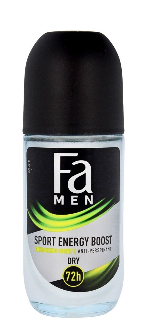 FA Schwarzkopf FA Xtreme Sport Energy Boost 72h Dezodorant w Kulce Roll-on Kulka dla Mężczyzn 50 ml