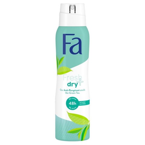 FA Fresh & Dry Green Tea 48H Antyperspirant Damski w Sprayu 150 ml