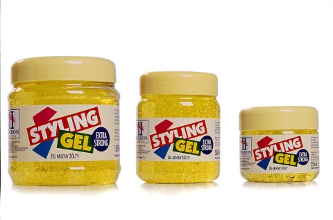 Hegron Styling żel do modelowania włosów 500 ml extra strong żółty
