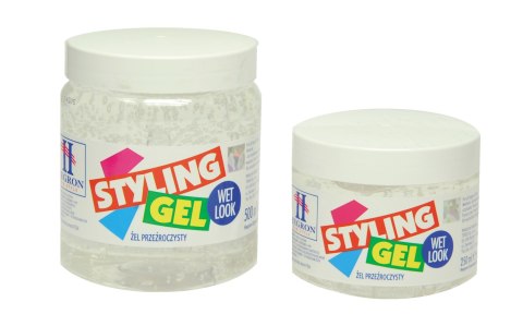 Hegron Styling żel do modelowania włosów 500 ml wetlook biały