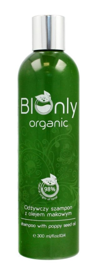 BIOnly Organic szampon do włosów odżywczy z olejem makowym 300 ml
