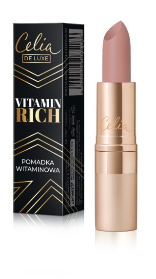 Celia de Luxe Pomadka do Ust Nawilżająca Vitamin Rich nr 01 3.5 g
