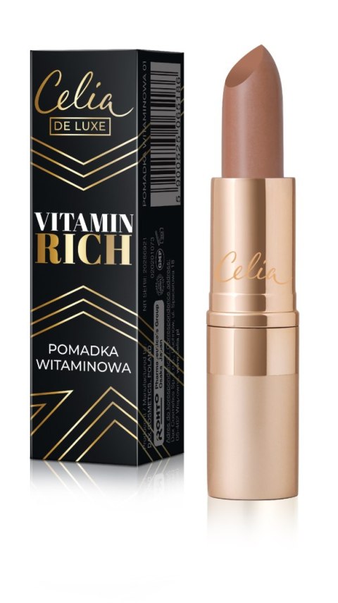 Celia de Luxe Pomadka do Ust Nawilżająca Vitamin Rich nr 02 3.5 g