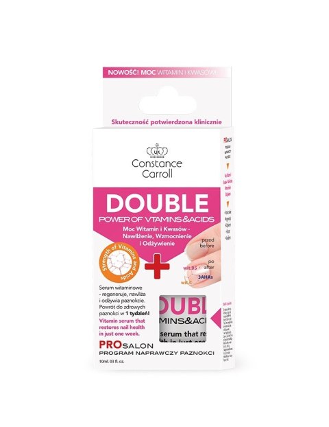 Constance Carroll Nail Care odżywka do paznokci Double Power of Vitamins&Acids 10 ml