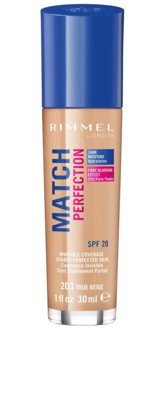 Rimmel Podkład Match Perfection nr 203 True Beige 30 ml