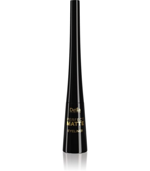 Delia Cosmetics Shape Master Eyeliner Matowy w Płynie Perfect Matte - Black 4 ml