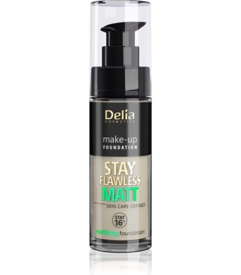 Delia Cosmetics Podkład Matujący Stay Flawless Matt 16H nr 404 Cashmere 30 ml