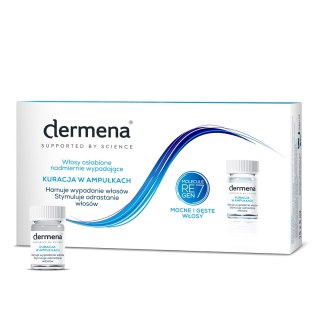 Dermena Hair Care kuracja w ampułkach hamująca wypadanie włosów 15 x 5 ml