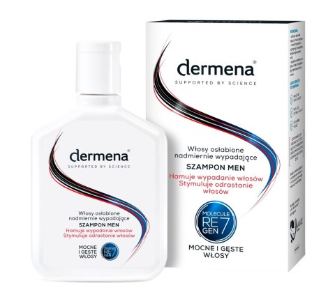 Dermena Supported By Science Men szampon hamujący wypadanie włosów 200 ml