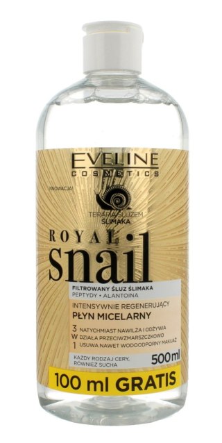 Eveline Royal Snail płyn micelarny intensywnie regenerujący 3w1 500 ml